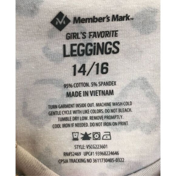 MEMBER’S MARK - NWT - Girls Sz 14/16 Favorite Comfort & Stretch Leggings. 2-PACK - Picture 9 of 16
